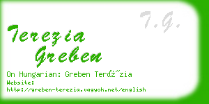 terezia greben business card